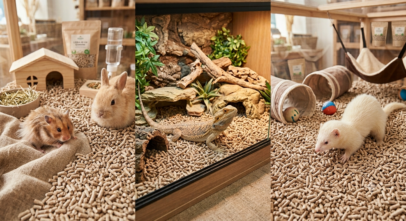 Litière pour NAC : rongeurs, reptiles, furets, quelle solution ?